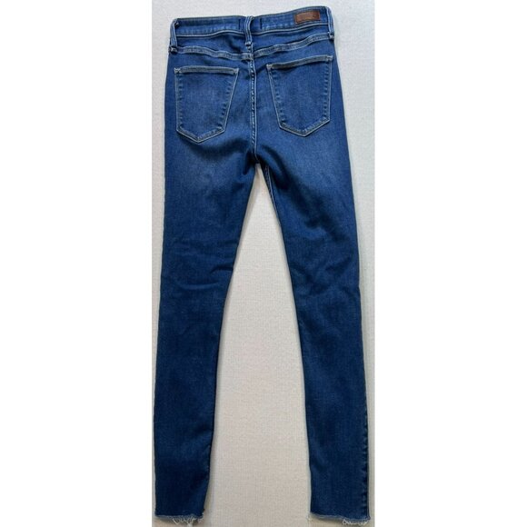 Abercrombie & Fitch Women's Simone High Rise Jean Legging Raw Hem Size 27/4 Blue - Picture 2 of 10